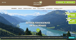 Desktop Screenshot of edelweiss-reschen.it